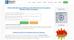 Desktop Screenshot of online.sqlrecoverysoftware.org