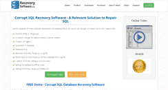 Desktop Screenshot of corrupt.sqlrecoverysoftware.org