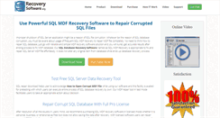 Desktop Screenshot of mdf.sqlrecoverysoftware.org