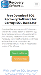 Mobile Screenshot of free.sqlrecoverysoftware.org